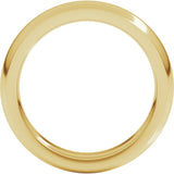 14K Yellow Gold 4 mm Heavyweight Comfort-Fit Half Round Band Size 5.5