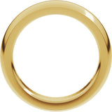 10K Yellow Gold 6 mm Heavyweight Comfort-Fit Half Round Band Size 11.5