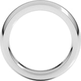Sterling Silver 6 mm Heavyweight Comfort-Fit Half Round Band