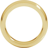 18K Yellow Gold 6 mm Heavyweight Comfort-Fit Half Round Band Size 6.5