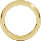 14K Yellow 6 mm Heavyweight Comfort-Fit Half Round Band
