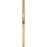 14K Rose Gold 1 mm Lightweight Comfort-Fit Half Round Band Size 5