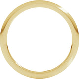 18K Yellow 1 mm Comfort-Fit Half Round Band