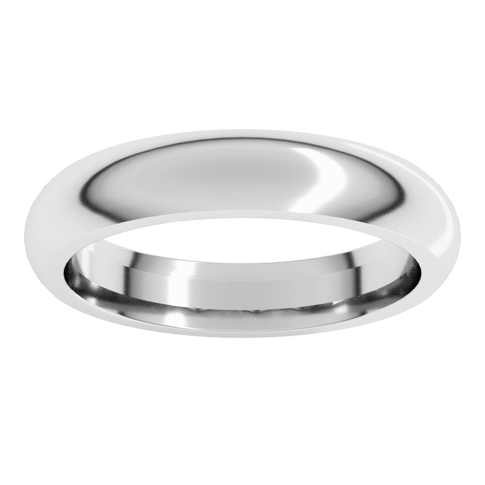 Continuum Sterling Silver 4 mm Comfort-Fit Half Round Band Size 7