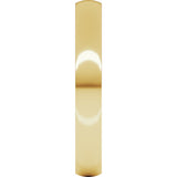 14K Yellow Gold 3 mm Lightweight Comfort-Fit Half Round Band Size 3