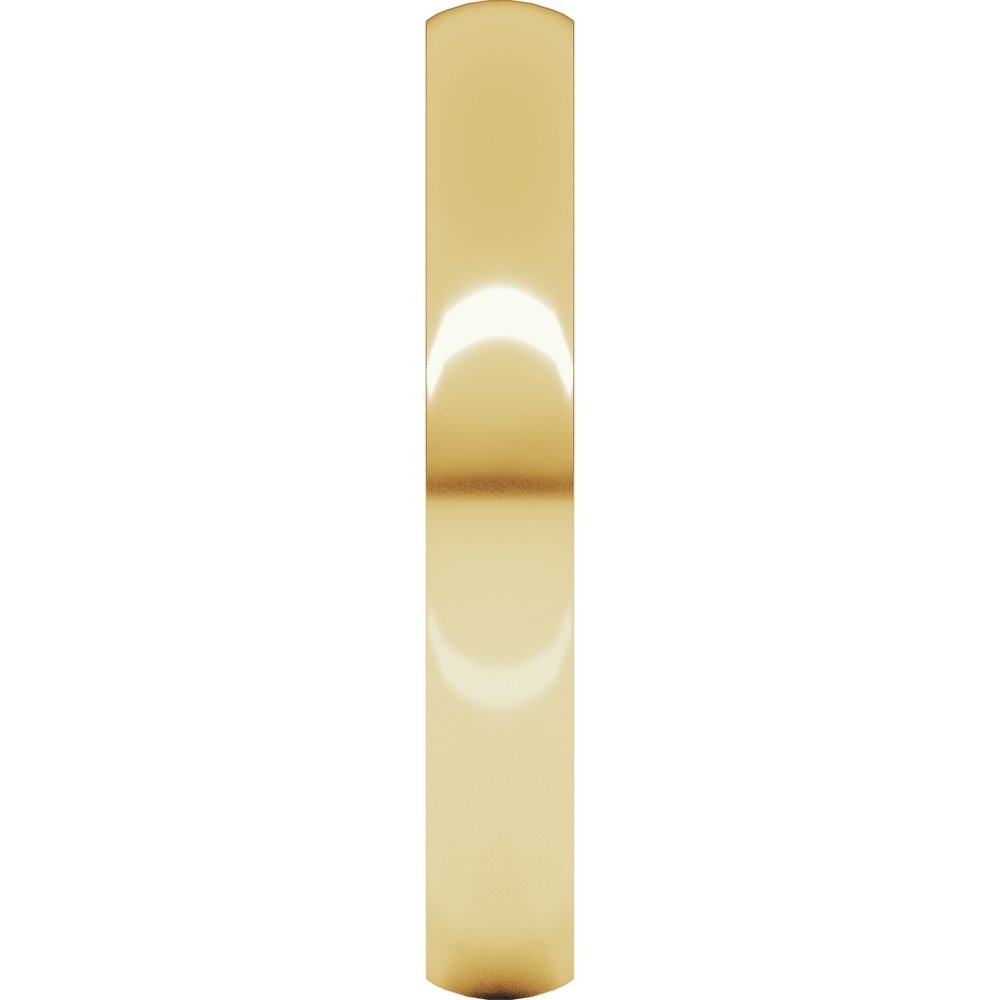 14K Yellow Gold 3 mm Lightweight Comfort-Fit Half Round Band Size 4