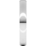 Continuum Sterling Silver 3 mm Lightweight Comfort-Fit Half Round Band