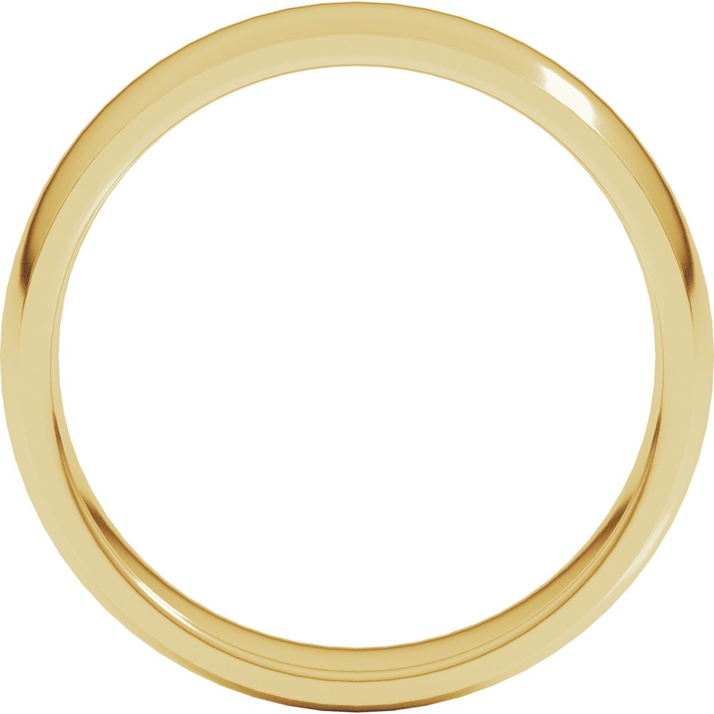10K Yellow Gold 5 mm Lightweight Comfort-Fit Half Round Band Size 6