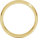 10K Yellow Gold 5 mm Lightweight Comfort-Fit Half Round Band Size 6