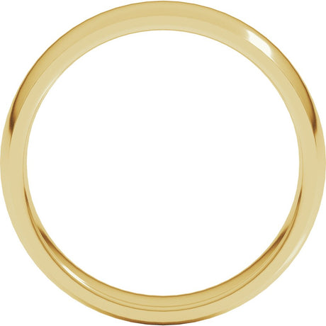 10K Yellow Gold 5 mm Lightweight Comfort-Fit Half Round Band Size 6