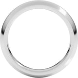 Continuum Sterling Silver 4 mm Comfort-Fit Half Round Band