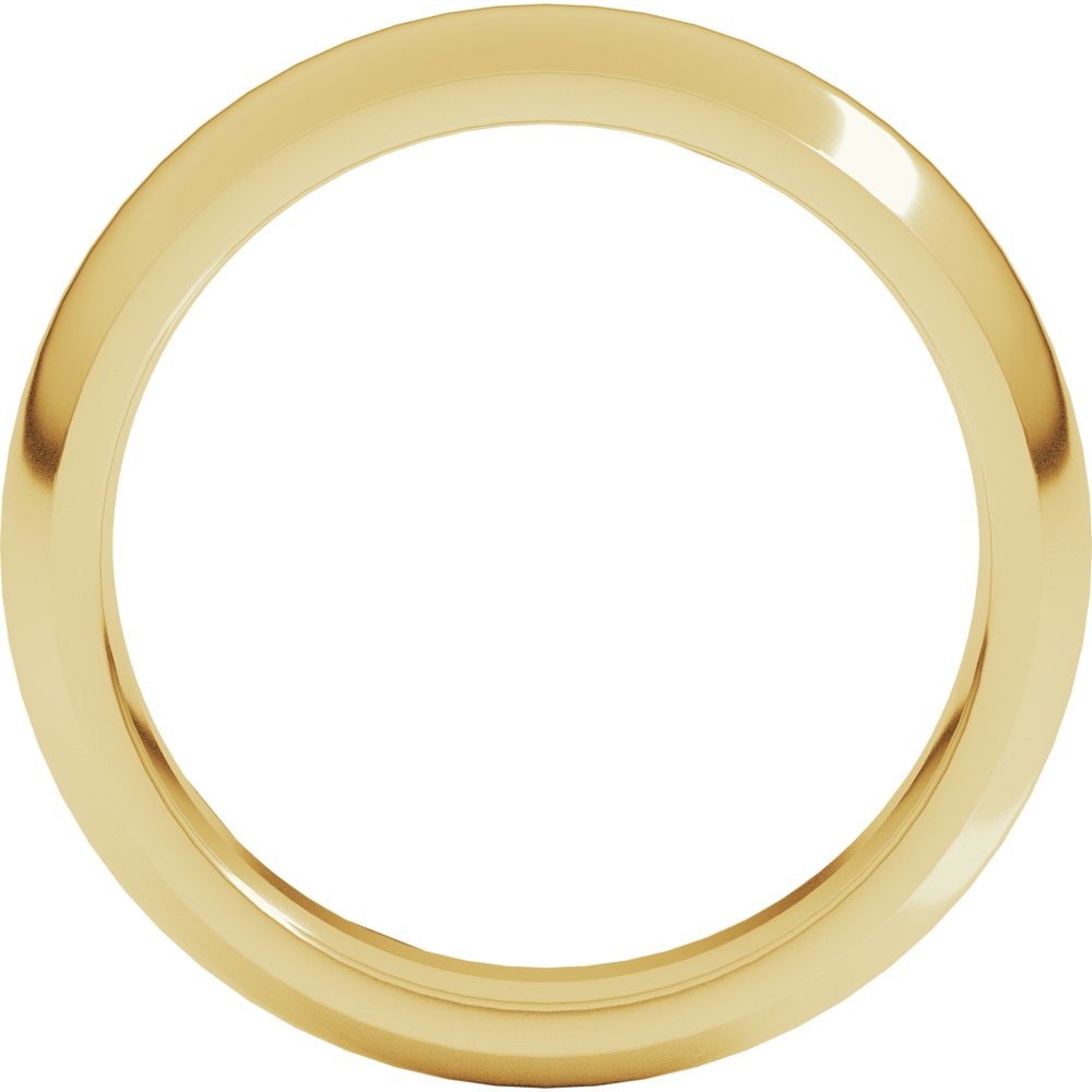 14K Yellow 5 mm Half Round Comfort Fit Band