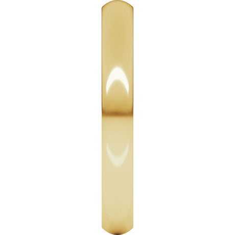 18K Yellow Gold 3 mm Heavyweight Comfort-Fit Half Round Band Size 5