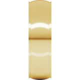 10K Yellow 6 mm Stepped-Edge Comfort-Fit Half Round Band