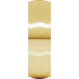 10K Yellow 6 mm Stepped-Edge Comfort-Fit Half Round Band