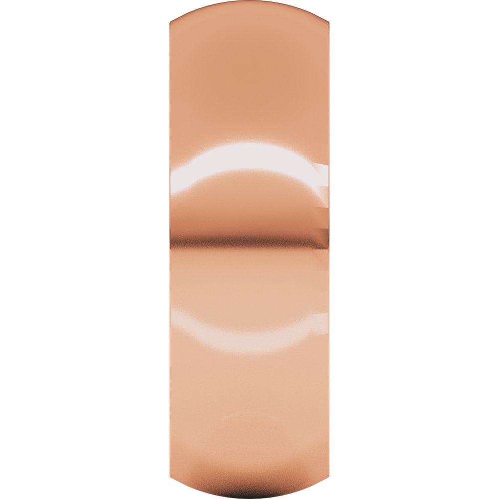 14K Rose 7 mm Half Round Comfort Fit Band