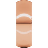 14K Rose 7 mm Half Round Comfort Fit Band
