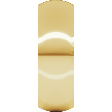 18K Yellow Gold 7 mm Comfort-Fit Half Round Band Size 7.5 
