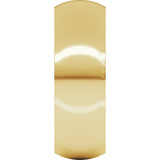 14K Yellow 5.5 mm Comfort-Fit Half Round Band Size 14.5