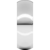 Continuum Sterling Silver 7 mm Comfort-Fit Half Round Band Size 10.5 