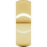 14K Yellow Gold 7 mm Comfort-Fit Half Round Band Size 5 