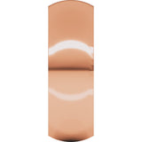 18K Rose 7 mm Comfort-Fit Half Round Band