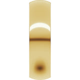 10K Yellow Gold 6 mm Heavyweight Comfort-Fit Half Round Band Size 11.5