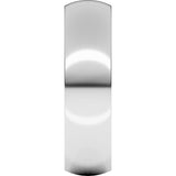 Sterling Silver 6 mm Heavyweight Comfort-Fit Half Round Band