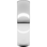 Sterling Silver 6 mm Heavyweight Comfort-Fit Half Round Band Size 10