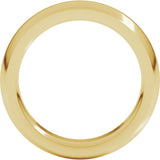 18K Yellow Gold 5 mm Heavyweight Comfort-Fit Half Round Band Size 9