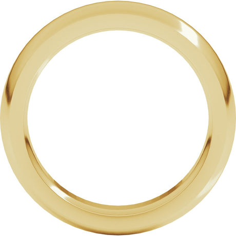14K Yellow Gold 5 mm Heavyweight Comfort-Fit Half Round Band Size 7.5