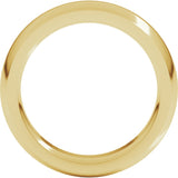 14K Yellow 5 mm Heavyweight Comfort-Fit Half Round Band