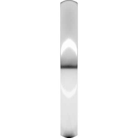 10K White Gold 2.5 mm Lightweight Comfort-Fit Half Round Band Size 7
