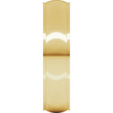 18K Yellow 5 mm Stepped-Edge Comfort-Fit Half Round Band Size 8.5