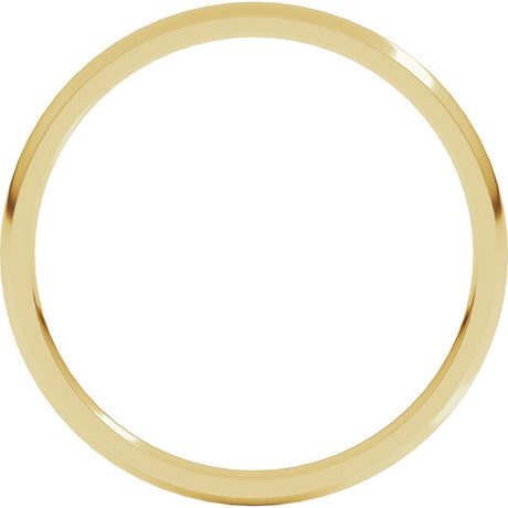 10K Yellow 1.5 mm Lightweight Comfort-Fit Half Round Band