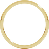 10K Yellow 1.5 mm Lightweight Comfort-Fit Half Round Band