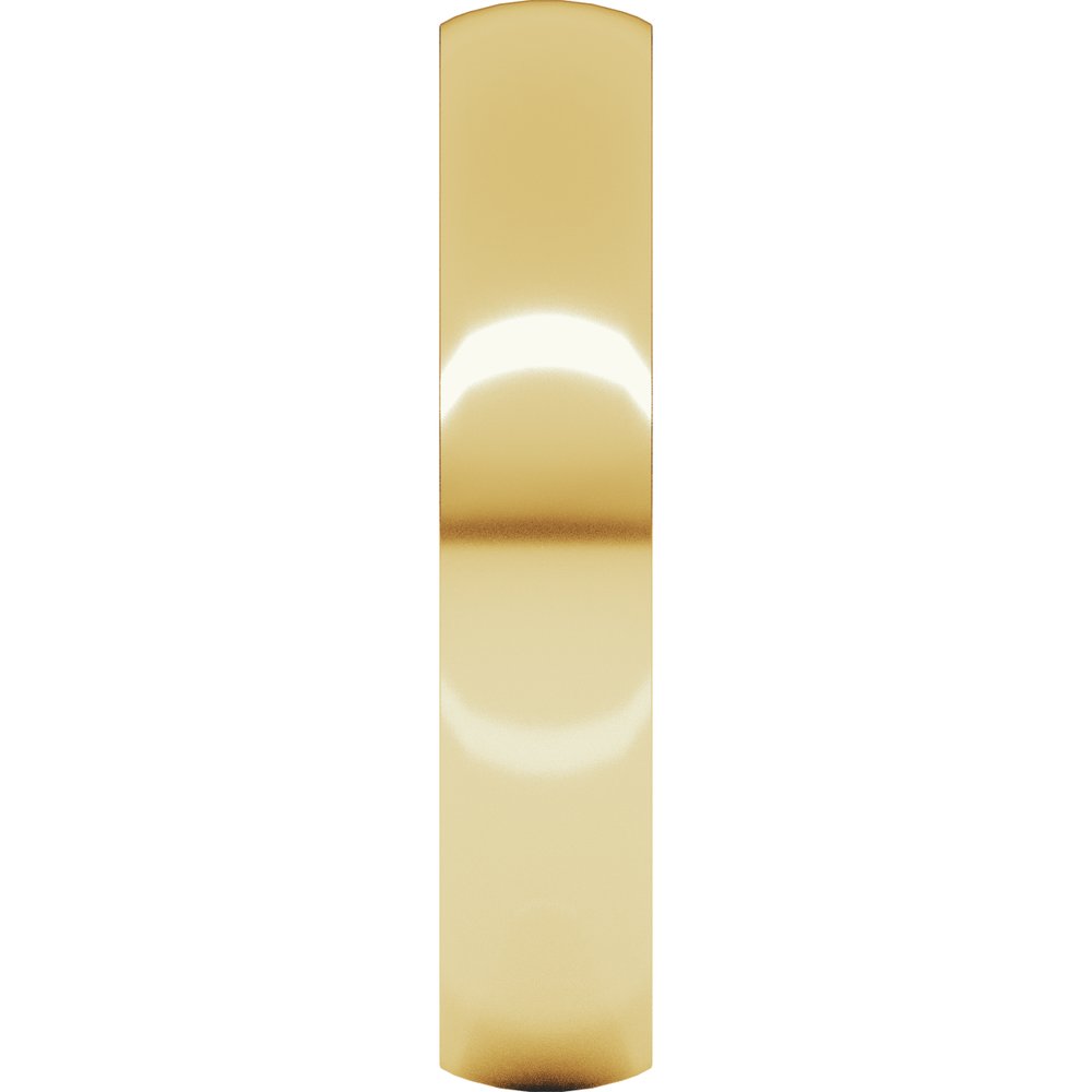 14K Yellow Gold 4 mm Lightweight Comfort-Fit Half Round Band Size 4