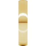 14K Yellow Gold 4 mm Lightweight Comfort-Fit Half Round Band Size 4