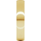 14K Yellow 4 mm Lightweight Comfort-Fit Half Round Band Size 10