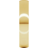 10K Yellow 4 mm Lightweight Comfort-Fit Half Round Band Size 10