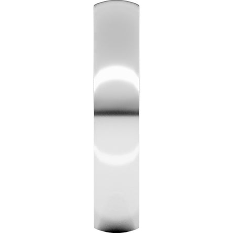 10K White 4 mm Lightweight Comfort-Fit Half Round Band Size 10