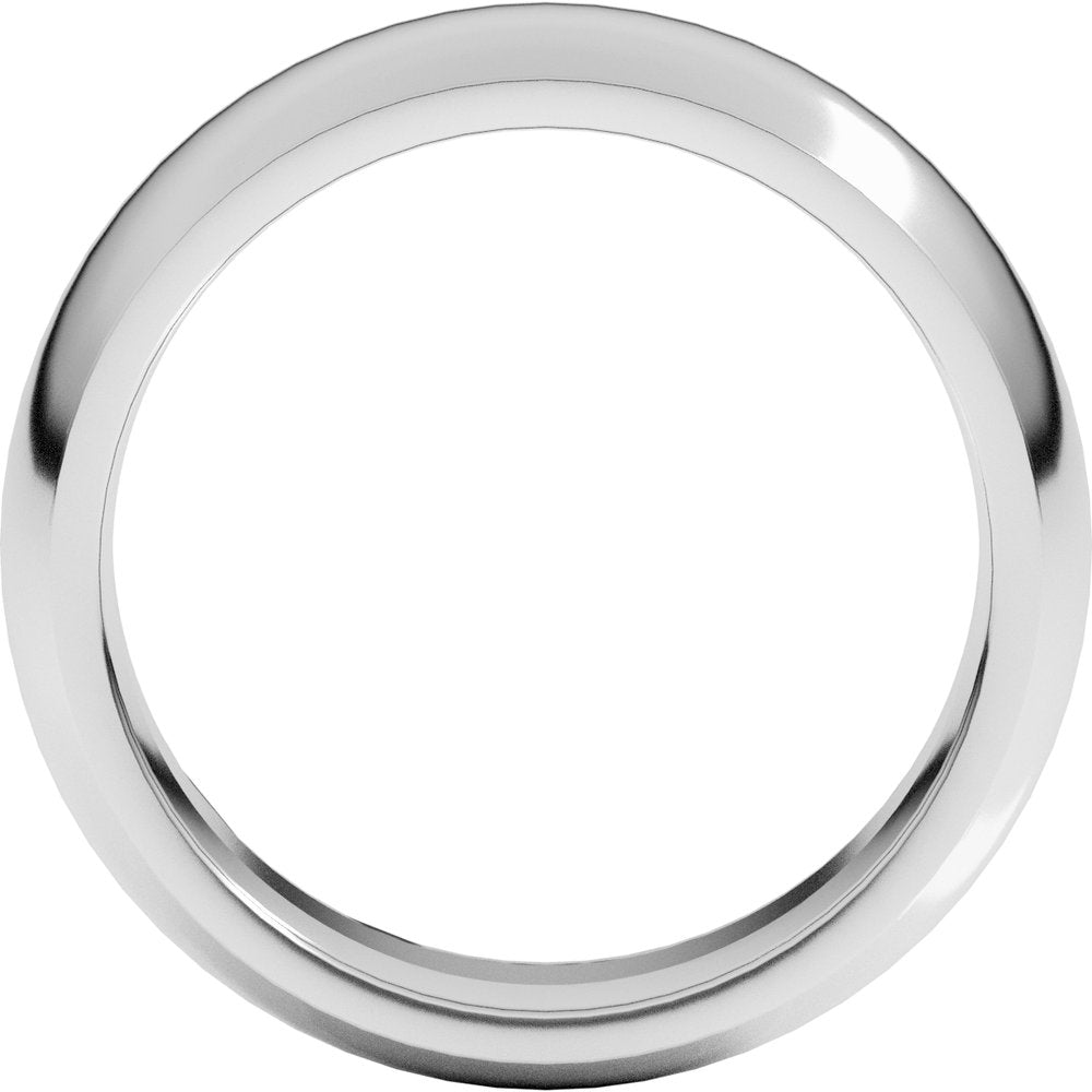 Sterling Silver 7 mm Comfort-Fit Half Round Band