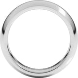 Palladium 7 mm Comfort-Fit Half Round Band Size 10 