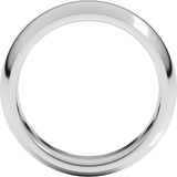 Continuum Sterling Silver 7 mm Comfort-Fit Half Round Band Size 10.5 