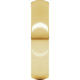 14K Yellow 5 mm Heavyweight Comfort-Fit Half Round Band