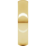 18K Yellow Gold 5 mm Heavyweight Comfort-Fit Half Round Band Size 9