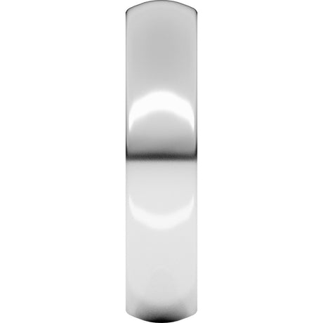 10K White Gold 5 mm Heavyweight Comfort-Fit Half Round Band Size 9