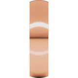 10K Rose Gold 5 mm Lightweight Comfort-Fit Half Round Band