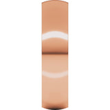 10K Rose 5 mm Lightweight Comfort-Fit Half Round Band Size 12