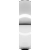 Sterling Silver 5 mm Half Round Comfort Fit Light Band